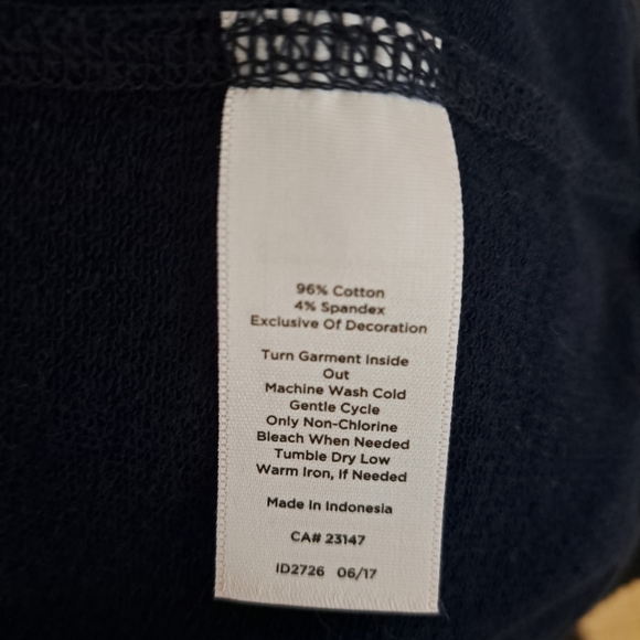 T by Talbots Navy Plaid Zip-Up Jacket Size M - Picture 3 of 5